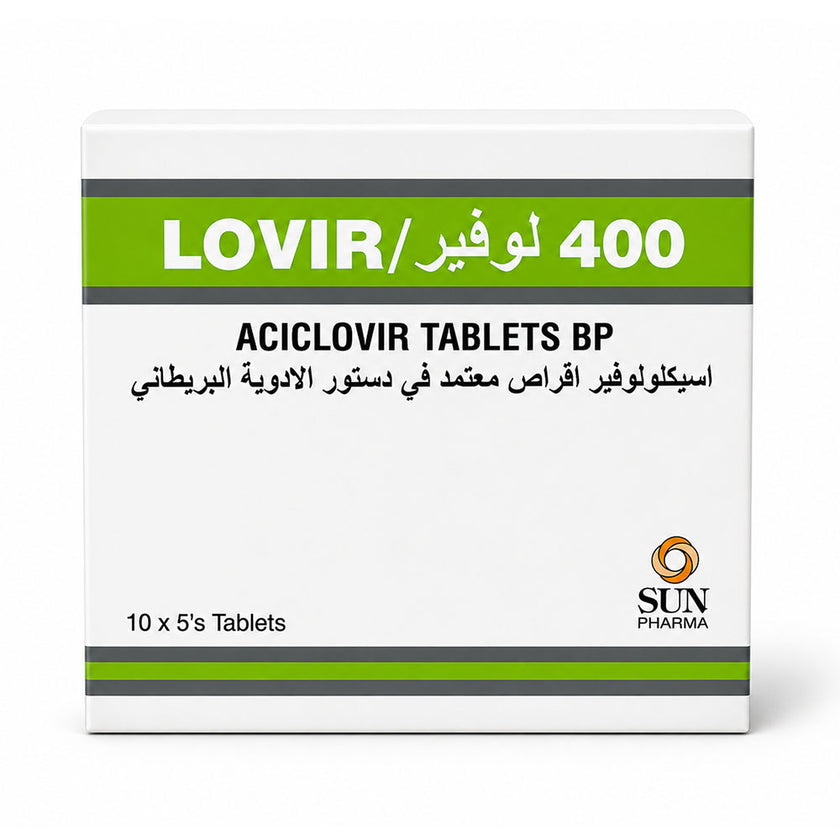 Lovir Tablet 400 Mg 50 Tab | Kulud Pharmacy