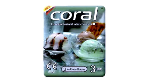 Buy Coral Gelato Condom 3 PC Online - Kulud Pharmacy