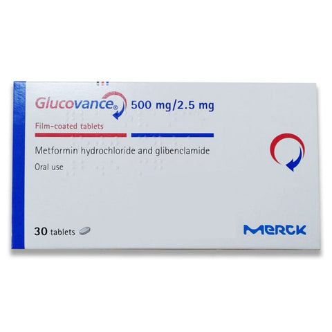 Buy Glucovance Tablet 500/2.5 Mg 30 PC Online - Kulud Pharmacy