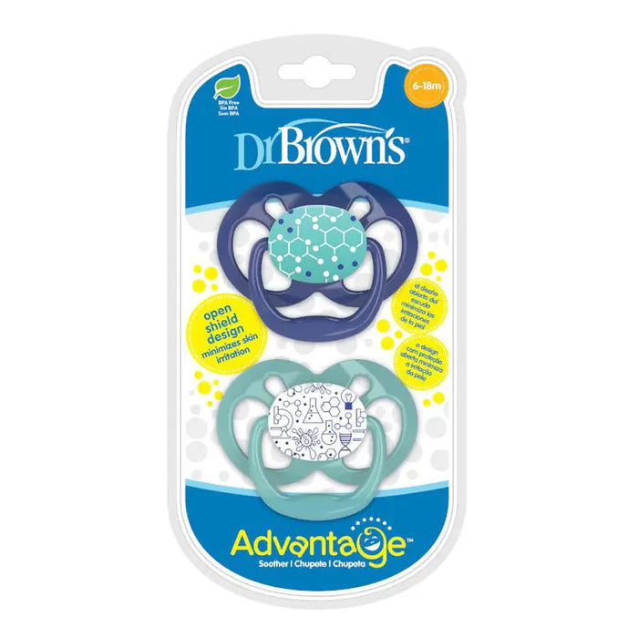 Dr.Browns Advantage Pacifier - Stage 2, 2-Pack (Blue) | Uncategorized Dr.Browns Advantage Pacifier - Stage 2, 2-Pack (Blue) | Uncategorized