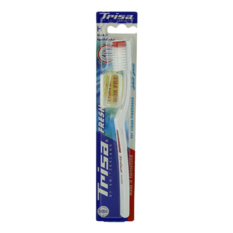 Buy Trisa Fresh Hard + Travel Cap Toothbrush 1 PC Online - Kulud Pharmacy