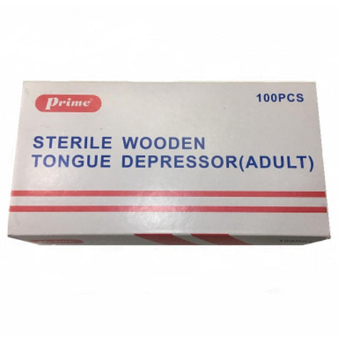 Buy Prime Sterile Wooden Tongue Depressor 100 PC Online - Kulud Pharmacy