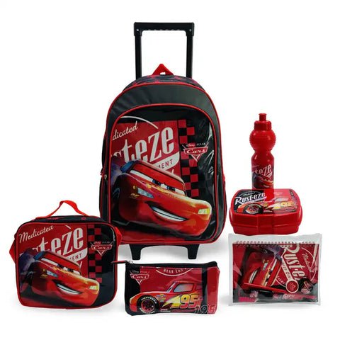 Disney Cars Black Wind 18" 6-In-1 Trolley Box Set