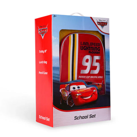 Disney Cars I Am Speed Lightning Mcqueen 3In1 Trolley Box Set 18"