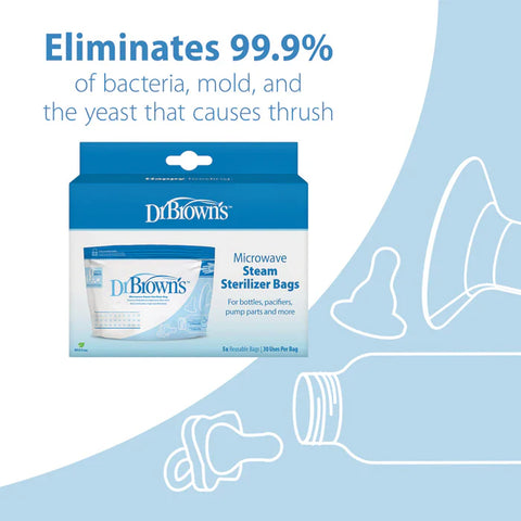 Dr. Browns Microwave Steam Sterlizer Bags Pack Of 5