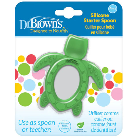 ملعقة سيليكون للمبتدئين من دكتور براون على شكل سلحفاة