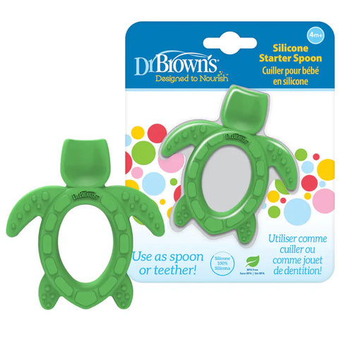 ملعقة سيليكون للمبتدئين من دكتور براون على شكل سلحفاة