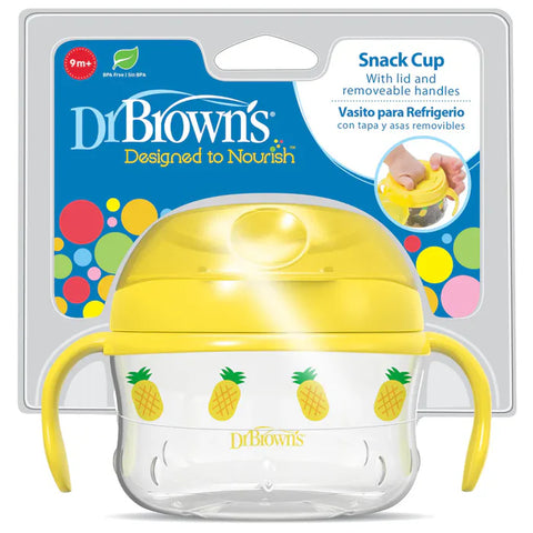 كوب الوجبات الخفيفة من دكتور براون (أصفر) - بلاستيك