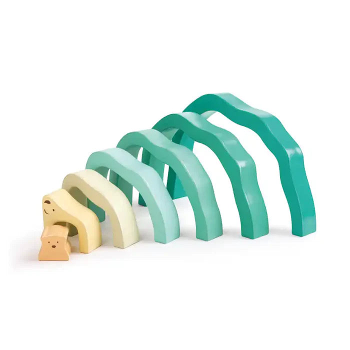 Hape - Arctic Polar Bear Stacking Blocks | Construct & Play Hape - Arctic Polar Bear Stacking Blocks | Construct & Play