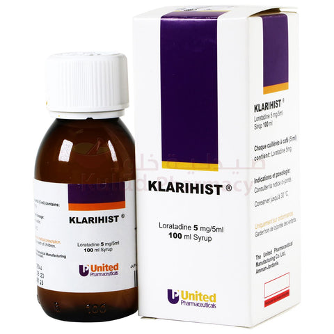 Buy Klarihist Syrup 100 ML Online - Kulud Pharmacy