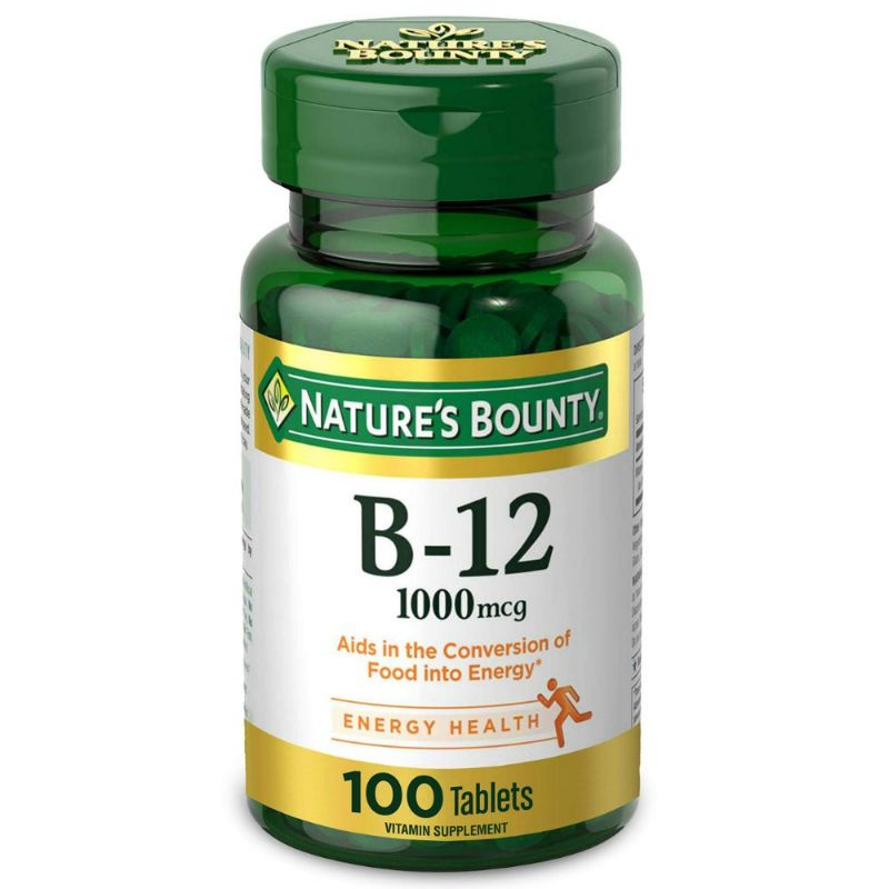 Natures Bounty Vit. B-12 Tablet 1000 Mcg 100 PC | B Vitamins Natures Bounty Vit. B-12 Tablet 1000 Mcg 100 PC | B Vitamins