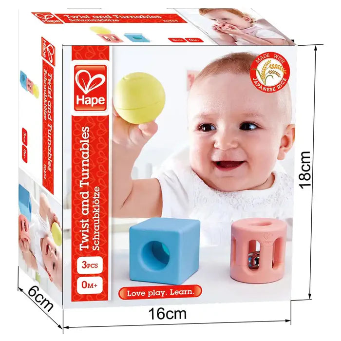 Hape - Geometric Rattle | Baby Toys Hape - Geometric Rattle | Baby Toys