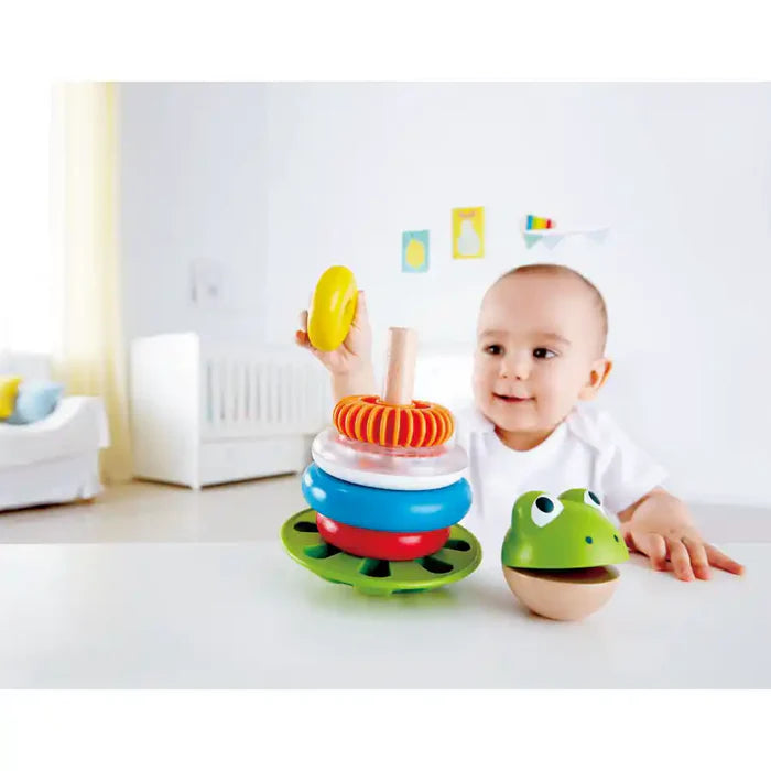 Hape - Mr. Frog Stacking Rings | Construct & Play Hape - Mr. Frog Stacking Rings | Construct & Play