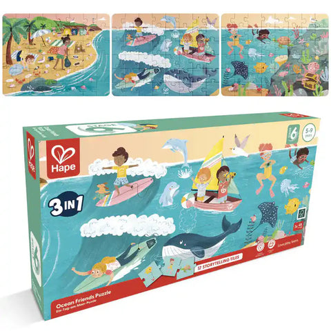 Hape - Ocean Friends Puzzle (78 X 20Cm)