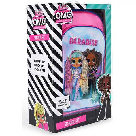 لول او ام جي مرحبا بكم في الجنة مجموعة صندوق العربة 3 في 1  مقاس 18 بوصة