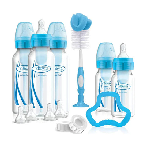 Dr. Browns PP Options+ Narrow Bottle Gift Set (Blue)-plastic