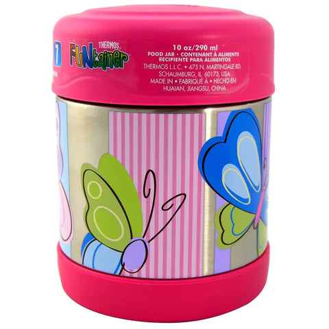 Thermos - Funtainer Stainless Steel Food Jar -Butterfly (290 Ml)