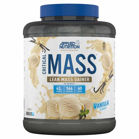 مكمل غذائي Critical Mass من Applied Nutrition بنكهة الفانيليا بوزن 2.4 كيلوغرام