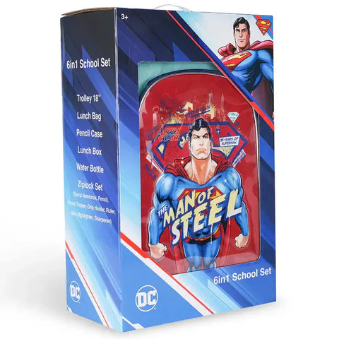 Warner Bros' Superman Man Of Steel 6in1 Box Set 18"