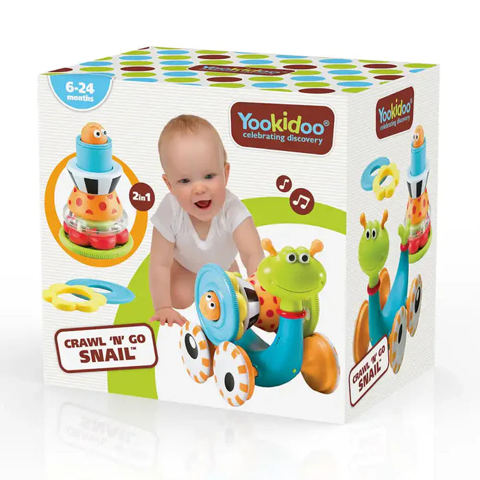 Yookidoo - Crawl 'N' Go Snail | Pre-School Yookidoo - Crawl 'N' Go Snail | Pre-School