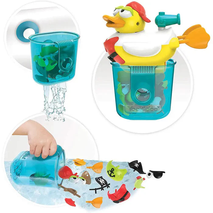 Yookidoo - Jet Duck - Create A Pirate | Learning & Activity Bath Toys Yookidoo - Jet Duck - Create A Pirate | Learning & Activity Bath Toys