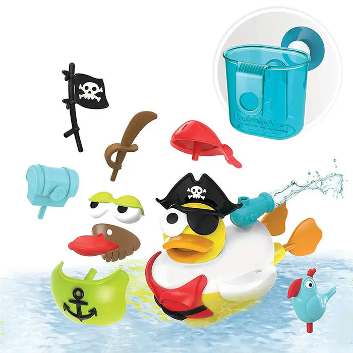 Yookidoo - Jet Duck - Create A Pirate | Learning & Activity Bath Toys Yookidoo - Jet Duck - Create A Pirate | Learning & Activity Bath Toys