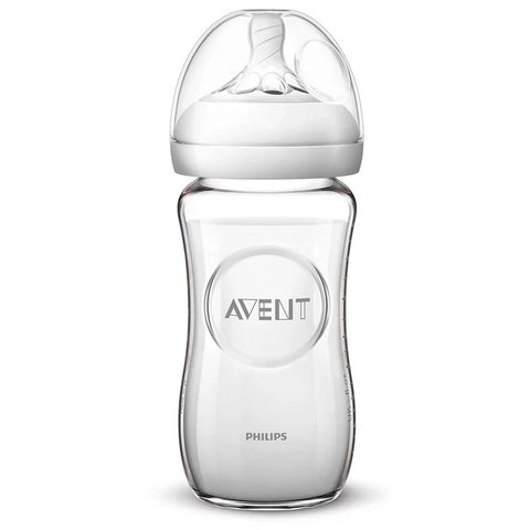 Philips Avent Natural 2.0 Bottle Glass 240ml 1pc - SCF053/17-glass