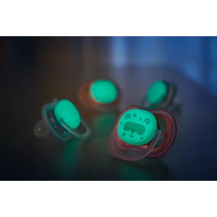 Philips Avent Silicone Ultra Air Night Soother (6-18m) Boy 2pcs - SCF376/21 | Pacifiers Philips Avent Silicone Ultra Air Night Soother (6-18m) Boy 2pcs - SCF376/21 | Pacifiers