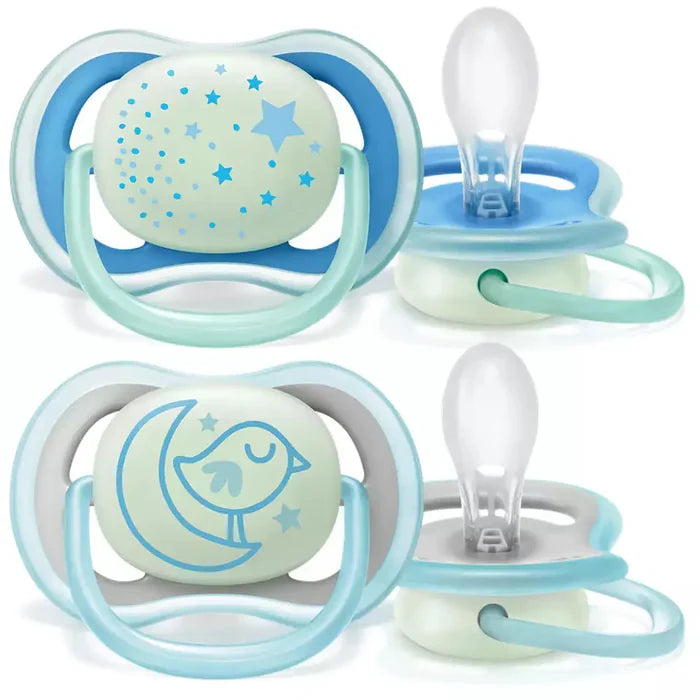 Philips Avent Silicone Ultra Air Night Soother (6-18m) Boy 2pcs - SCF376/21 | Pacifiers Philips Avent Silicone Ultra Air Night Soother (6-18m) Boy 2pcs - SCF376/21 | Pacifiers