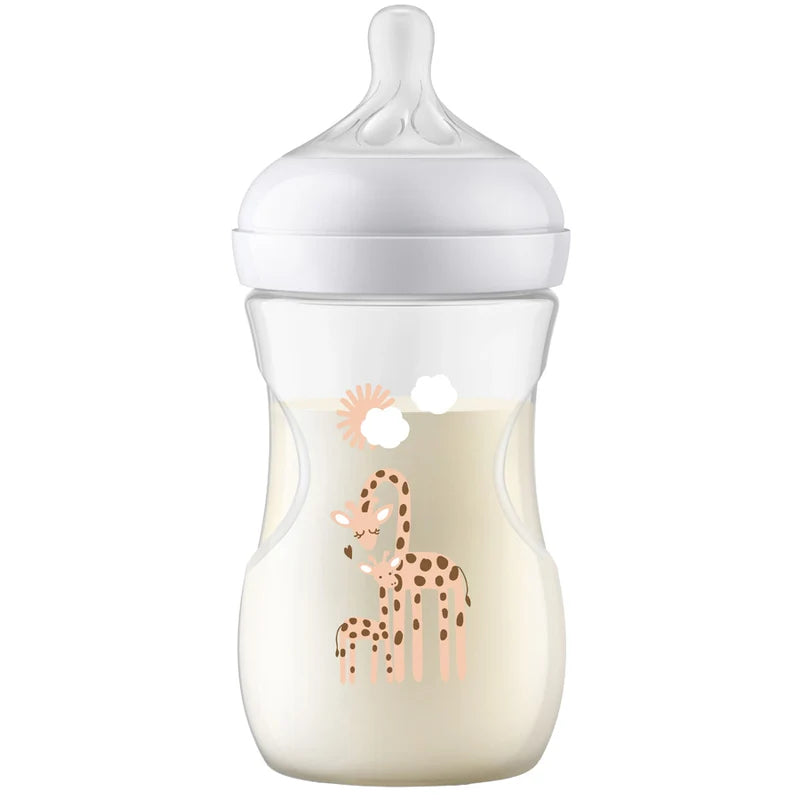 Philips Avent Natural 3.0 Feeding Bottle Girrafe 260ml - SCF903/66-plastic | Bottles & Nipples Philips Avent Natural 3.0 Feeding Bottle Girrafe 260ml - SCF903/66-plastic | Bottles & Nipples