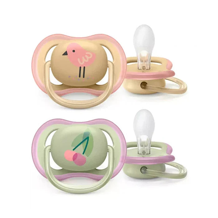 Philips Avent Silicone Soother Ultra Air 0-6m Mix Deco 2pcs - SCF085/14 (Pink) | Pacifiers Philips Avent Silicone Soother Ultra Air 0-6m Mix Deco 2pcs - SCF085/14 (Pink) | Pacifiers