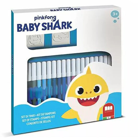 Multiprint Baby Shark Felt Tip Pens Set (Pack of 21)