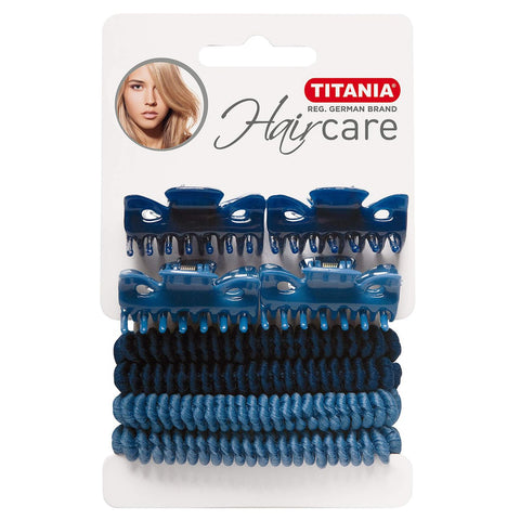 Buy Titania Hair Clips With 4 Hair Ribbons Hair Kit 8 PC Online - Kulud Pharmacy