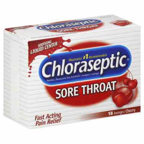 Buy Chloraseptic Cherry Lozenges 18 PC Online - Kulud Pharmacy