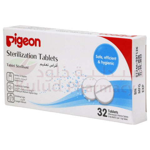 Buy Pigeon Sterilizer Effervescent Tablet 32 PC Online - Kulud Pharmacy