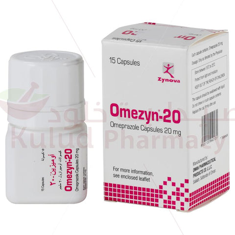 Buy Omezyn 20 Gastro-Resistant Capsule 20 Mg 15 PC Online - Kulud Pharmacy