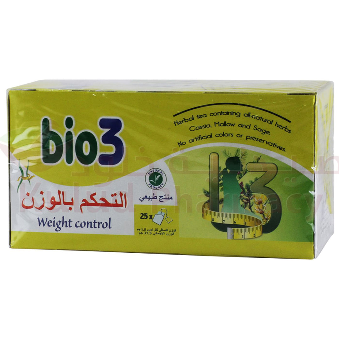 Bio 3 Weight Control Herbal Tea 25 PC | Kulud Pharmacy