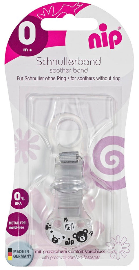 Nip Soother Band With Ring (Grey)