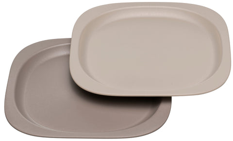 Nip Eco-Friendly Baby Food Plate for Toddlers Pack of 2 (Grey)