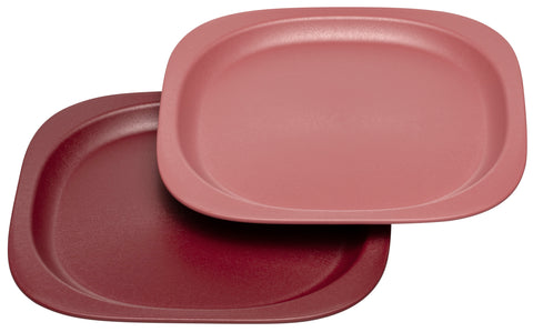 Nip Eco-Friendly Baby Food Plate for Toddlers Pack of 2 (Red)