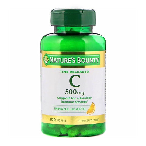 Buy Natures Bounty Vitamin C Tablets 500Mg 100 PC Online - Kulud Pharmacy