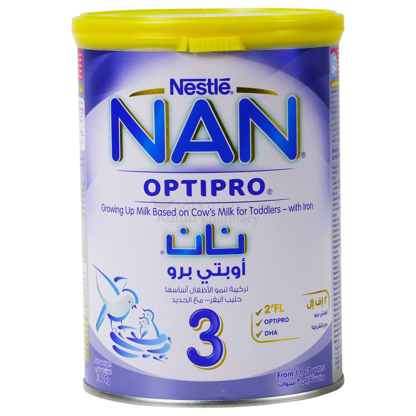 نان حليب اوبتي برو رقم 3 - 400 غرام – Kulud Pharmacy