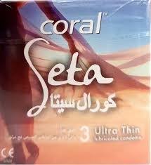 Coral Seta Condom 3 PC