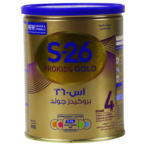 Buy S-26 Prokids Gold 4 Milk Formula 400 GM Online - Kulud Pharmacy