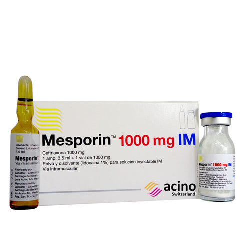 Buy Mesporin Powder And Solvent For Solution For Injection 1000Mg 3.5 ML Online - Kulud Pharmacy