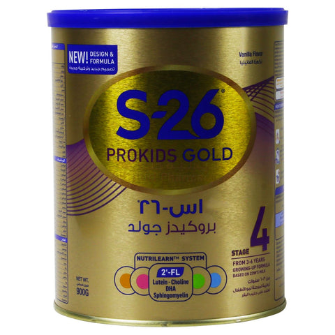 Buy S-26 Prokids Gold 4 Milk Formula 900 GM Online - Kulud Pharmacy