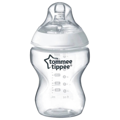 Tommee Tippee Closer To Nature Feeding Bottle, 260Ml X 1 (Clear)