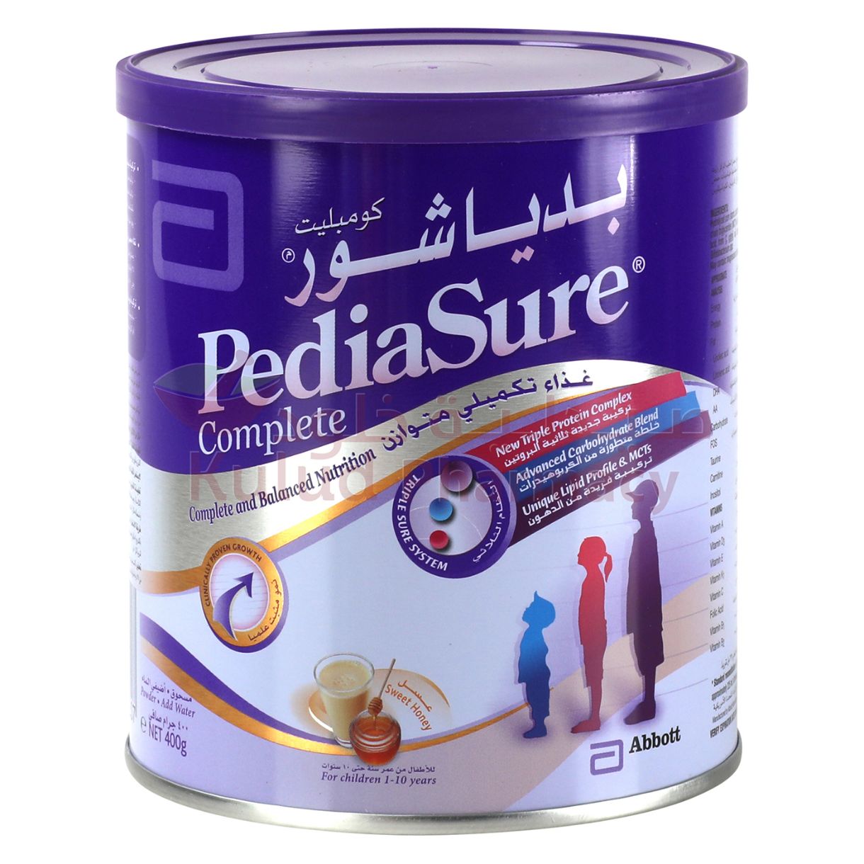 Piedsure Pediasure Complete Honey Milk Formula 400 GM | Kulud Pharmacy