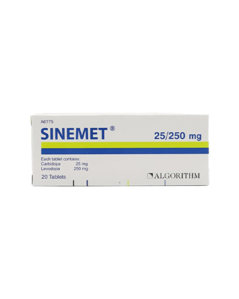 Sinemet Tablet 25/250 Mg 20 Tab