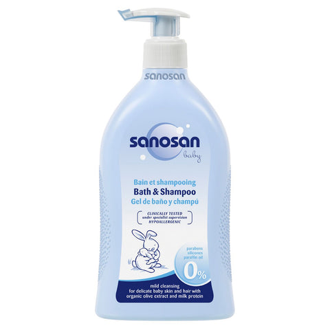 Buy Sanosan Baby Bath Shampoo 400 ML Online - Kulud Pharmacy